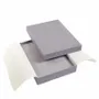 Gifts - Smooth, matte grey cardboard necklace box, 16cm long - LAVAL 1878