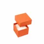 Gifts - Smooth matte orange cardboard ring box - LAVAL 1878