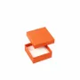 Gifts - Smooth matte orange cardboard storage box - LAVAL 1878