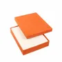 Cadeaux - Écrin collier carton lisse mat orange - LAVAL 1878