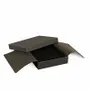 Gifts - Black matte grained cardboard necklace box, 16cm long - LAVAL 1878
