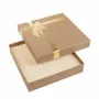 Gifts - Natural kraft cardboard necklace box, hot-stamped gold-printed bow - LAVAL 1878