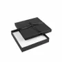 Gifts - Black cardboard necklace box, satin-look ribbon bow - LAVAL 1878