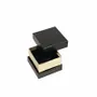 Gifts - Black matte cardboard ring box with gold trim - LAVAL 1878