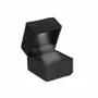Cadeaux - Écrin bague LED, carré en velours synthétique noir - LAVAL 1878