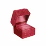Cadeaux - Écrin bague LED, carré en velours synthétique rouge - LAVAL 1878