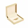 Gifts - Textured matte gold-plated ring pouch/case with magnetic closure - LAVAL 1878