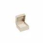 Gifts - Ring/Earring Box, cardboard with a rubberized finish and hinge, cream-colored - LAVAL 1878