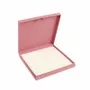 Gifts - Cardboard necklace box with a rubberized finish and hinged, old rose color - LAVAL 1878