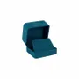 Gifts - Earring case with synthetic suede-like finish, duck blue - LAVAL 1878