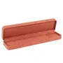 Gifts - Bracelet case with synthetic suede-like finish, terracotta - LAVAL 1878