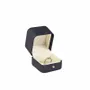 Gifts - Navy blue synthetic-coated ring case with a satin finish - LAVAL 1878