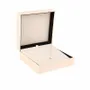 Gifts - High-end matte synthetic-covered necklace case, cream color - LAVAL 1878