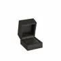 Cadeaux - Écrin bague revêtement lisse aspect gommé, noir - LAVAL 1878