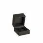 Gifts - Ring case with smooth, rubberized-look coating, black - LAVAL 1878