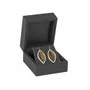 Gifts - Earring case with smooth, rubberized coating, black - LAVAL 1878