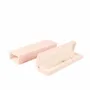 Gifts - Pale pink, smooth, rubberized synthetic bracelet case, matching pouch - LAVAL 1878