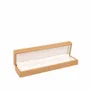 Gifts - Bracelet case in light matte varnished beechwood, white synthetic inner cushion - LAVAL 1878
