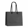 Cadeaux - Sacs papier kraft haut de gamme noir 16 x 8 x H 14cm, 175g (x12) - LAVAL 1878