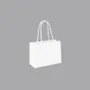 Gifts - Matte white paper bags, 16 x 7 x H 12cm, 190g (x12) - LAVAL 1878