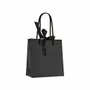 Gifts - Black satin paper bags, black ribbon, 14 x 7 x H 15cm, 210g (x10) - LAVAL 1878