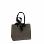 Gifts - Matte black paper bags, black ribbon, 24 x 10 x H 18cm, 170g (x10) - LAVAL 1878