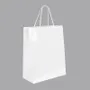 Cadeaux - Sacs papier brillant blanc 26,4 x 12,5 x H 32,7cm, 190g (x10) - LAVAL 1878