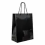Gifts - Glossy black paper bags 26.4 x 12.5 x H 32.7cm, 190g (x10) - LAVAL 1878