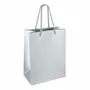 Gifts - Silver-colored glossy paper bags, 18 x 10 x H 22.7cm, 190g (x10) - LAVAL 1878
