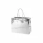 Gifts - Silver crocodile-effect shiny paper bags - LAVAL 1878