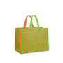 Cadeaux - Sacs papier mat rayures orange/vert - LAVAL 1878