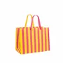 Cadeaux - Sacs papier mat rayures fuchsia & jaune - LAVAL 1878