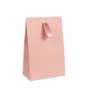Cadeaux - Pochettes papier mat vieux rose à ruban, 170g - 13 x 7 x H 20cm (x20) - LAVAL 1878