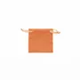 Gifts - 100% cotton purses with terracotta satin ribbons, 7 x 7cm (x5) - LAVAL 1878