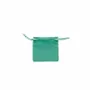 Gifts - 100% cotton purses with duck blue satin ribbons, 7 x 7cm (x5) - LAVAL 1878