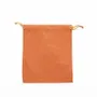 Gifts - 100% cotton purses with terracotta satin ribbons, 12 x 14cm (x5) - LAVAL 1878