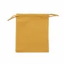 Gifts - 100% cotton purses with saffron-colored satin ribbons, 12 x 14cm (x5) - LAVAL 1878