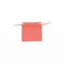 Gifts - 100% cotton pouches with coral satin ribbons, 7 x 7cm (x5) - LAVAL 1878