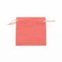 Cadeaux - Bourses 100% coton avec rubans satin corail 11 x 10cm (x5) - LAVAL 1878