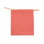 Gifts - 100% cotton pouches with coral satin ribbons, 12 x 14cm (x5) - LAVAL 1878