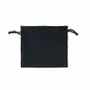 Cadeaux - Bourses lin avec cordelettes coton noir 11 x 10cm (x5) - LAVAL 1878