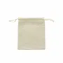 Gifts - 100% linen drawstring bags with beige cotton cords, 12 x 14cm (x5) - LAVAL 1878