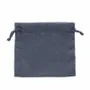 Cadeaux - Bourses lin avec cordelettes coton bleu foncé 12 x 14cm (x5) - LAVAL 1878