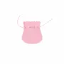 Gifts - Cotton and viscose suede pouches, pink - 8 x 6.5cm (x5) - LAVAL 1878
