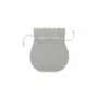Gifts - Suede-like cotton and viscose pouches, grey - 12 x 9.5cm (x5) - LAVAL 1878