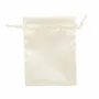 Gifts - Cream-colored synthetic satin purses, 12 x 13cm (x10) - LAVAL 1878