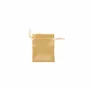 Gifts - Gold synthetic satin purses, 9 x 9cm (x10) - LAVAL 1878