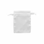 Gifts - White synthetic satin purses, 12 x 13cm (x10) - LAVAL 1878