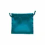 Gifts - Synthetic satin drawstring bags with duck blue cotton cords, 11 x 10cm (x5) - LAVAL 1878