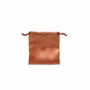 Cadeaux - Bourses satin synthétique cordelettes coton Terracotta 11 x 10cm (x5) - LAVAL 1878